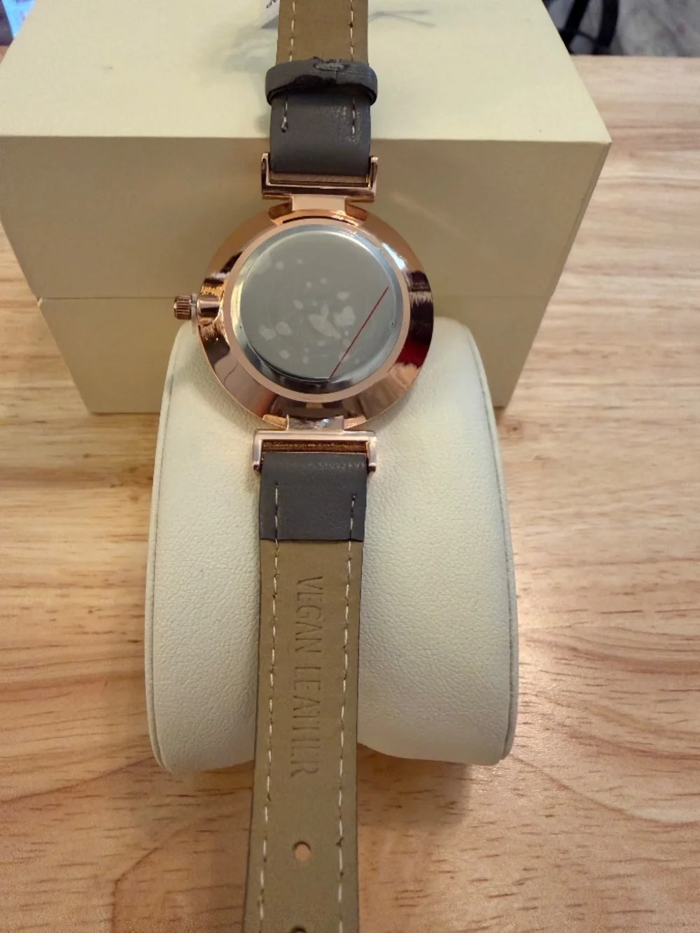 Anne Klein ladies leather watch Grey / Rose Gold